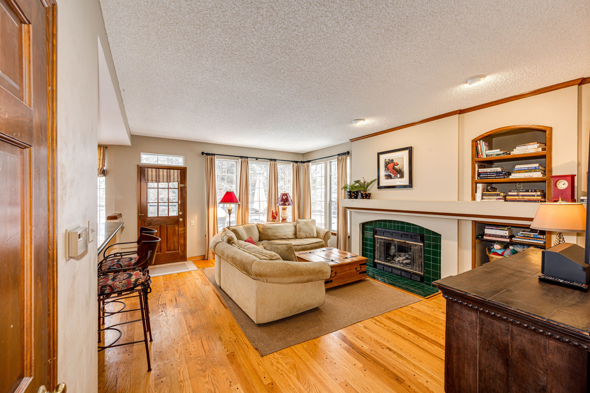 Cozy Family Room & A Fireplace