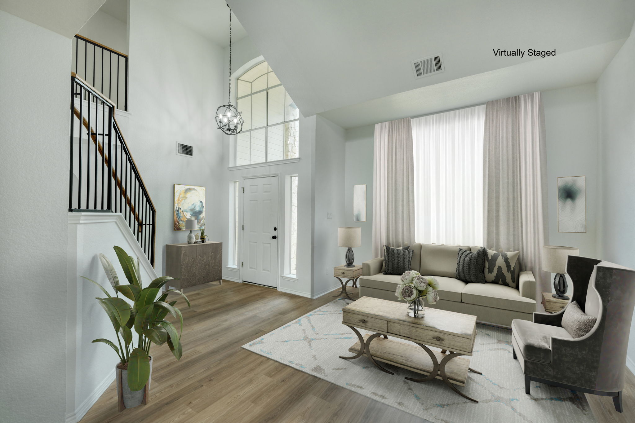 Living Room Virtually Staged