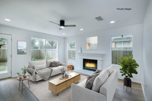 Family Room Virtually Staged