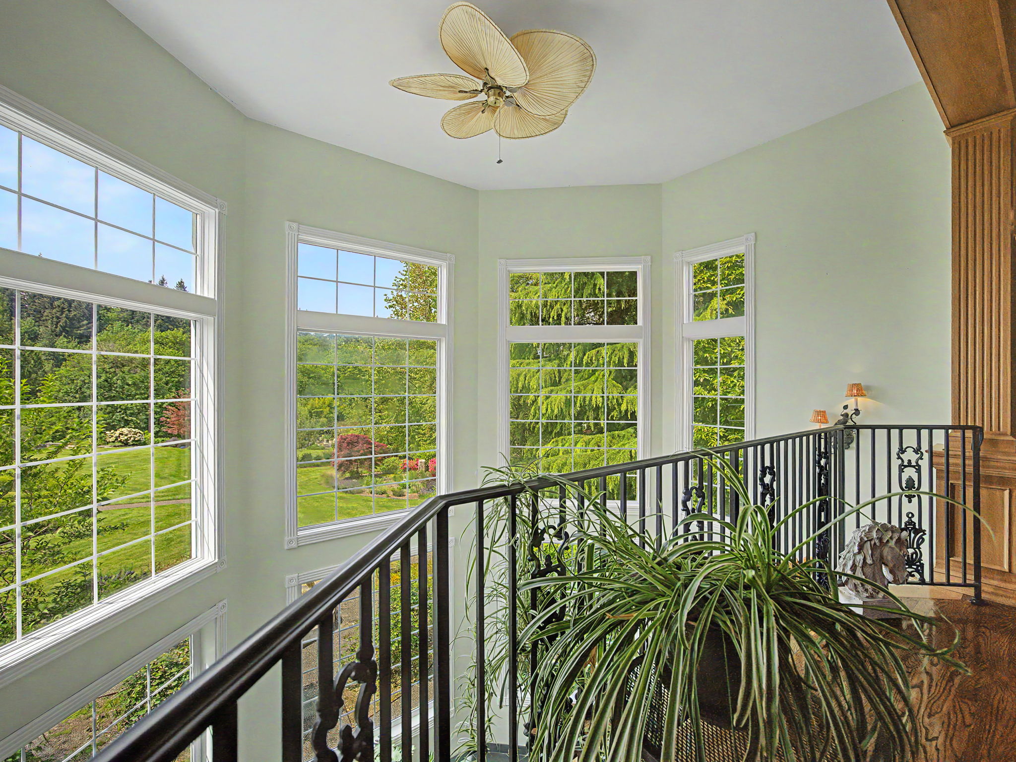 View from Loft - Open to Sunroom below