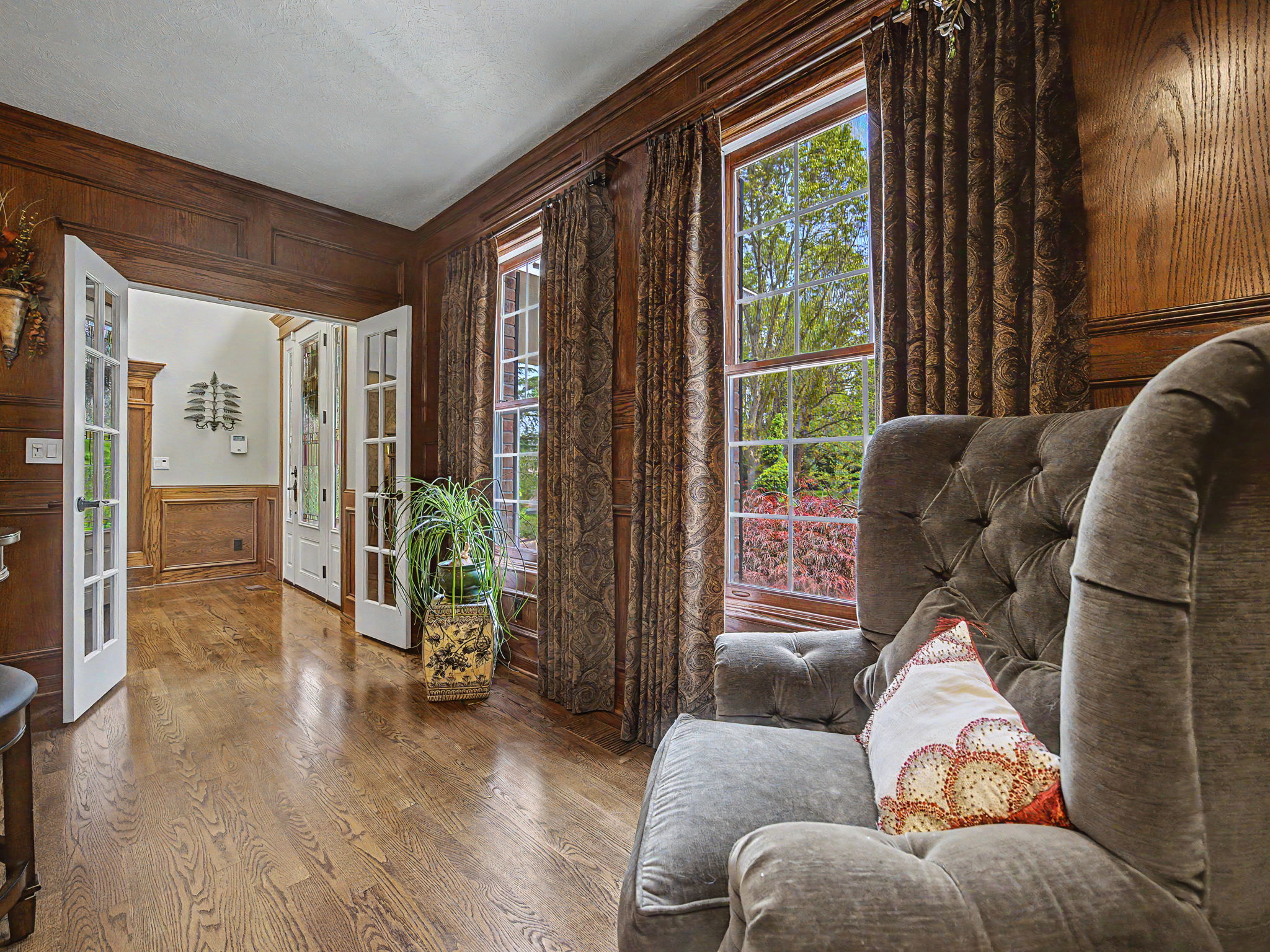 Den or Office on main floor with window view of front