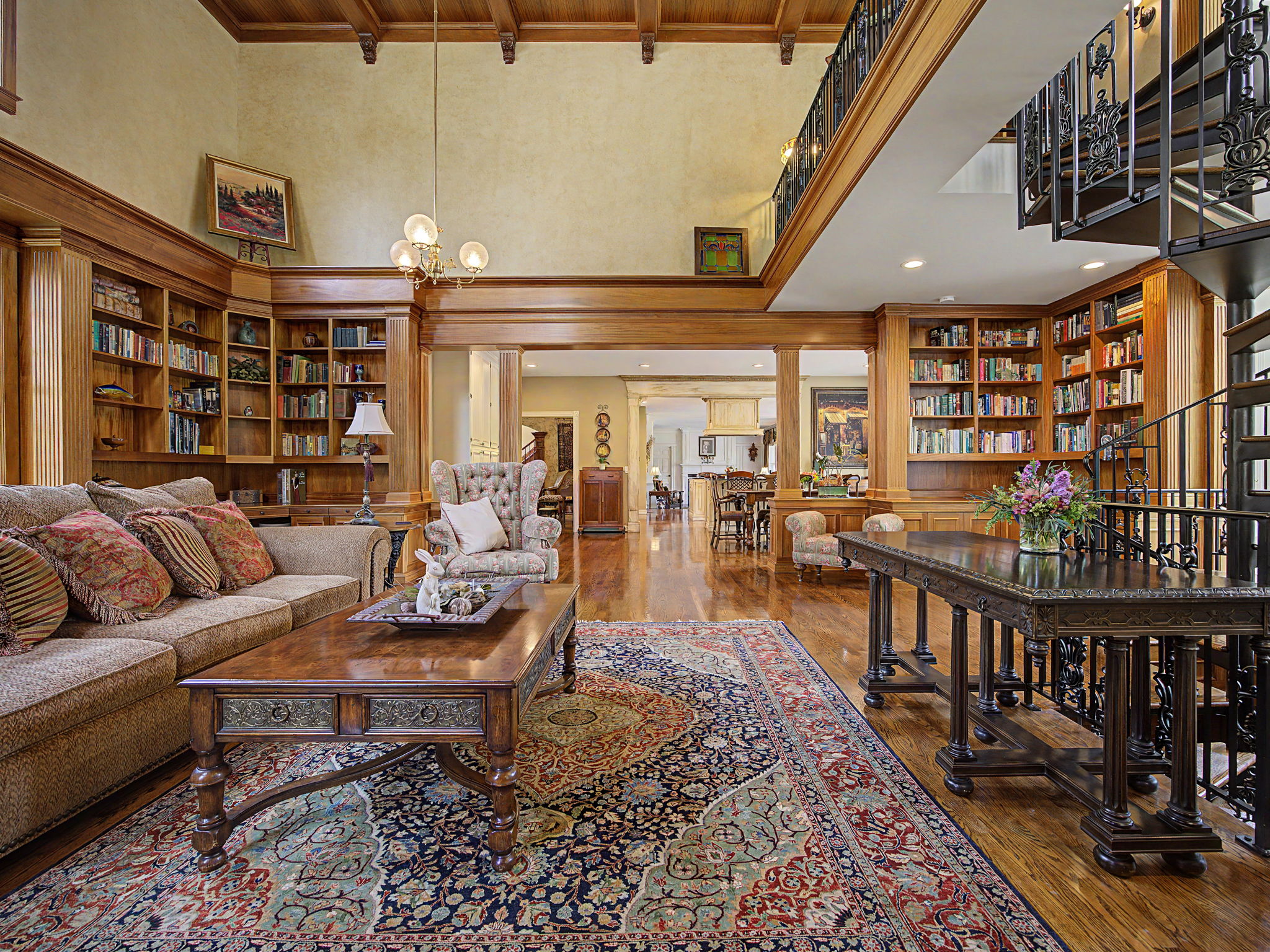 View from Main floor Library room