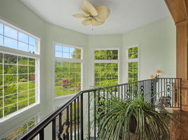 View from Loft - Open to Sunroom below