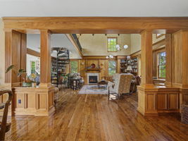Entry from Kitchen/Dining area into Library