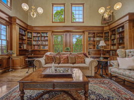 Soaring ceilings and bright windows