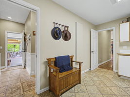 Large laundry off of Garage with access to back yard