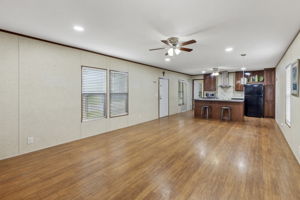 Kitchen Dining Living open