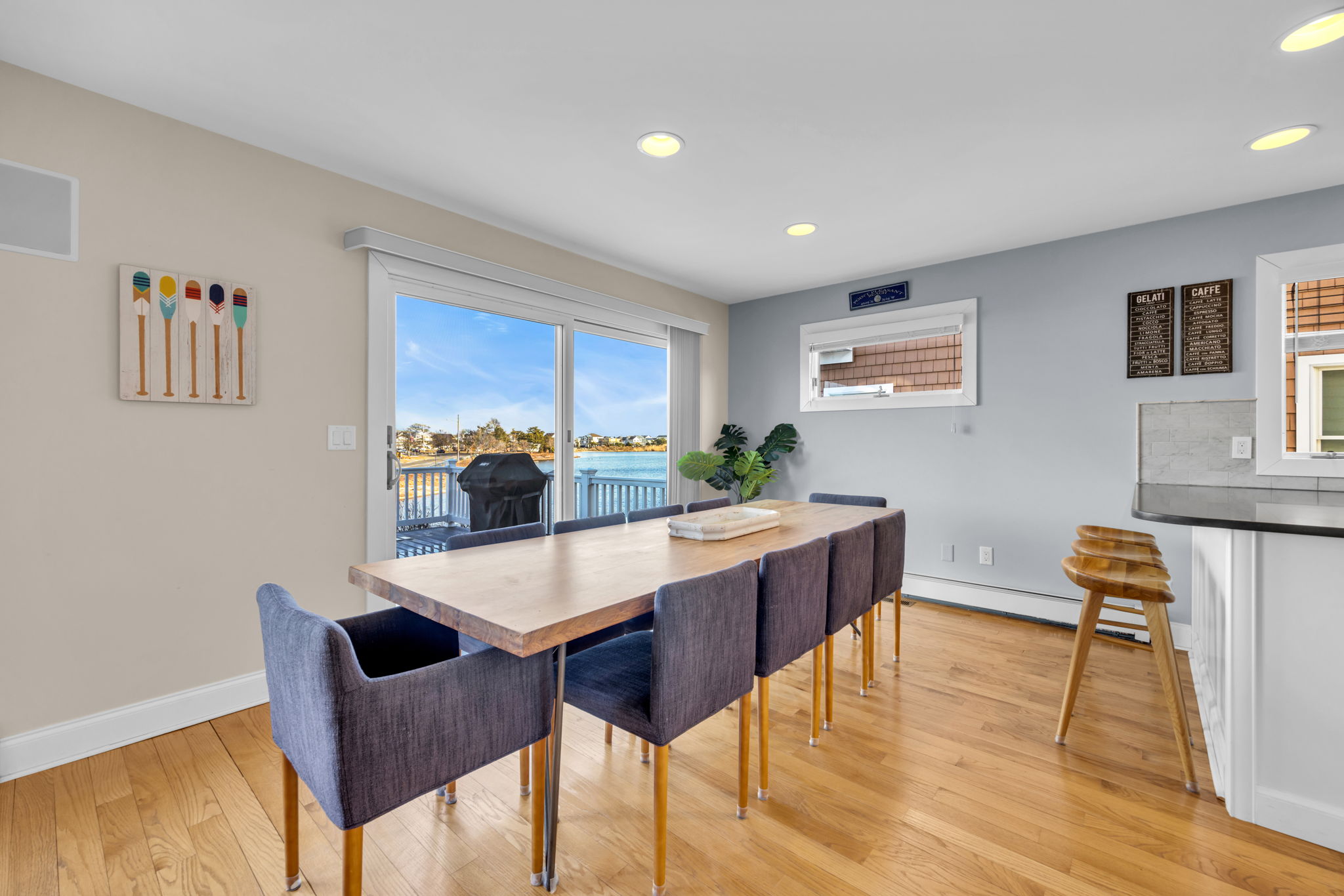 Dining Space, Sliders to Deck