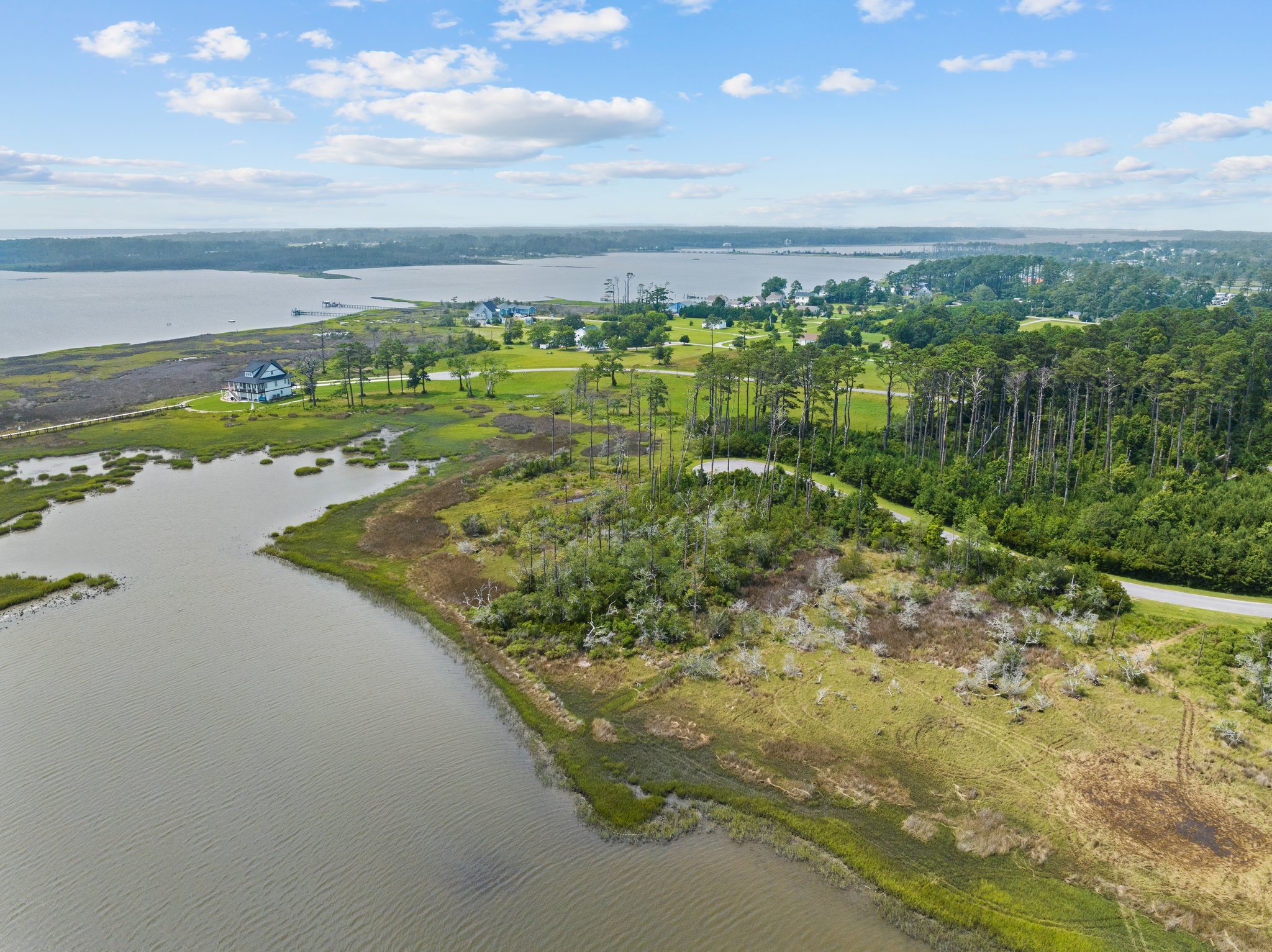 Aerial View of Leeward Lane and Leffers Creek