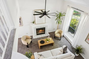 Living Area from top of Stairs