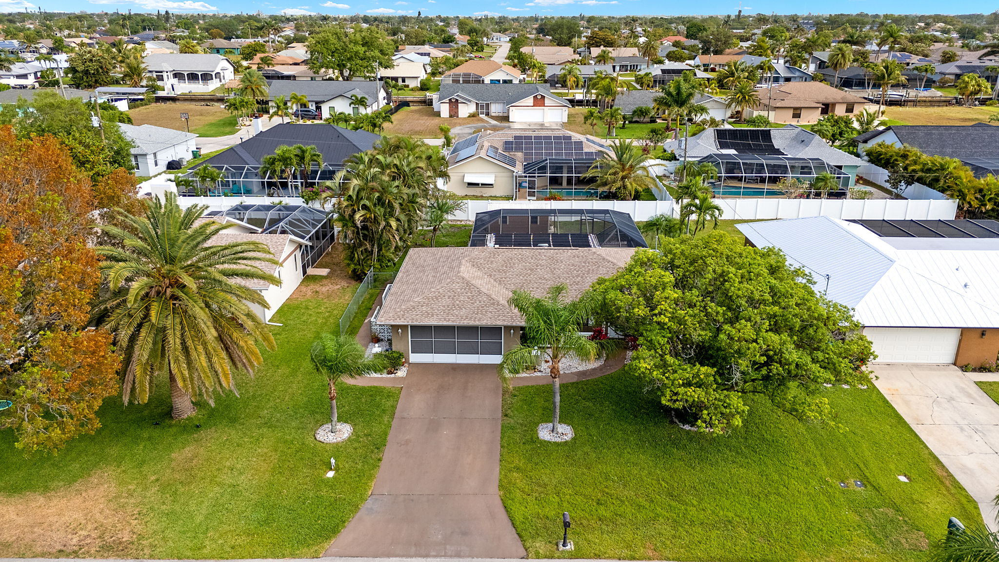 Aerial Front Exterior