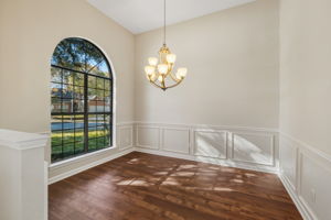 Large Dining Area Perfect for Entertaining with New Luxury Vinyl Flooring Throughout.
