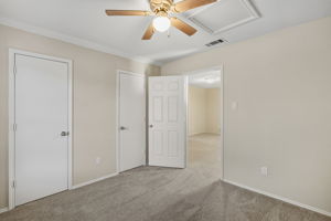 Guest Bedroom #3 - Just Off The Game Room With Spacious closet with Double Door Access.