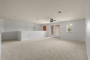 Upstairs flex space