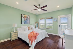Guest Bedroom second floor with en-suite and private, covered balcony.