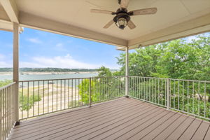 Private Balcony off of Guest Bedroom upstaris