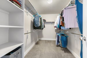 Plenty of room in the Huge Walk-In Closet