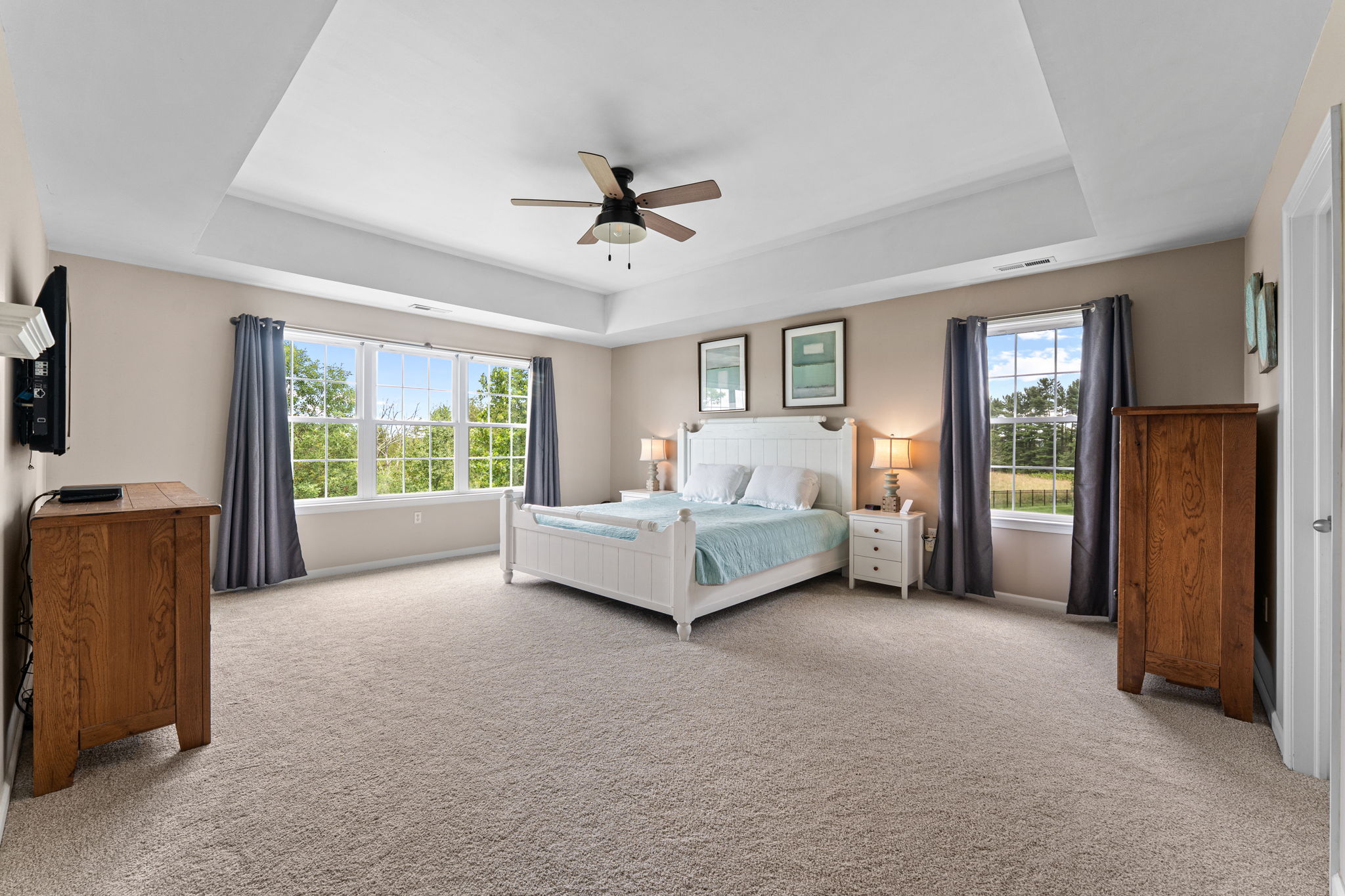Luxurious Master Suite with Tray Ceiling