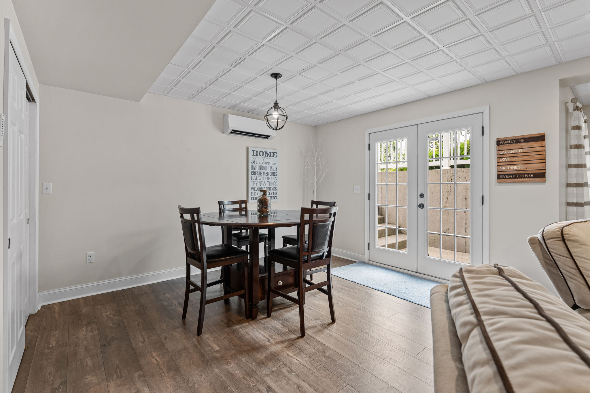 Dining Space in Finished Basement