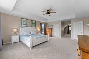 Luxurious Master Suite with Tray Ceiling