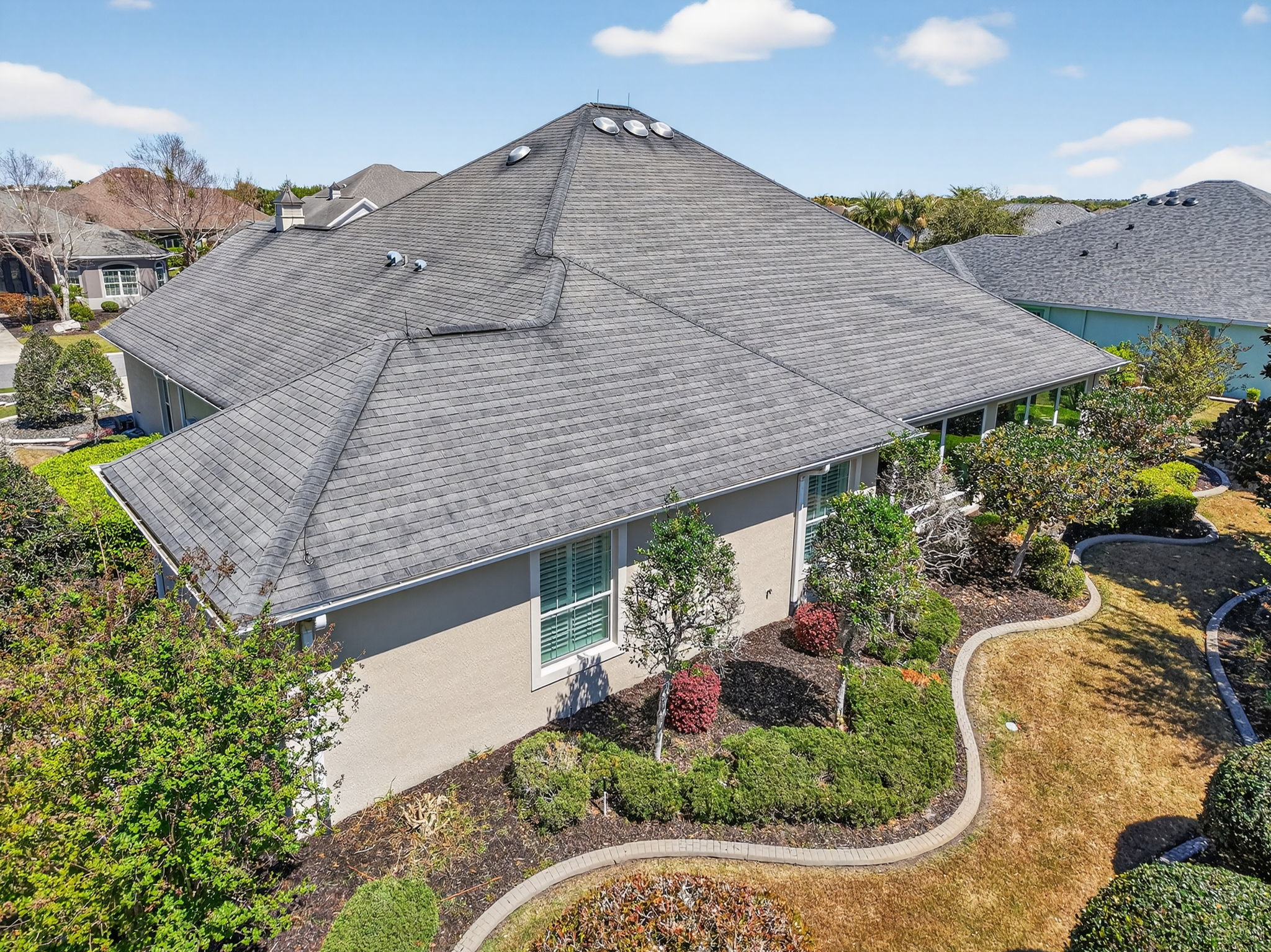 Rear Elevation with Privacy Landscaping