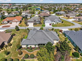 Aerial Rear Elevation with Privacy Landscaping