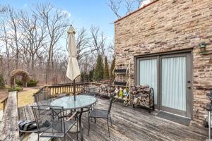 Large wood deck