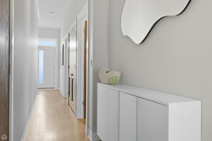 Entry with built in cabinet