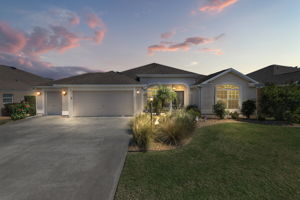 Twilight Front Elevation