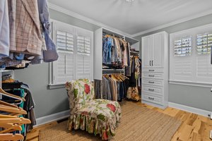 Bedroom converted to walk in closet