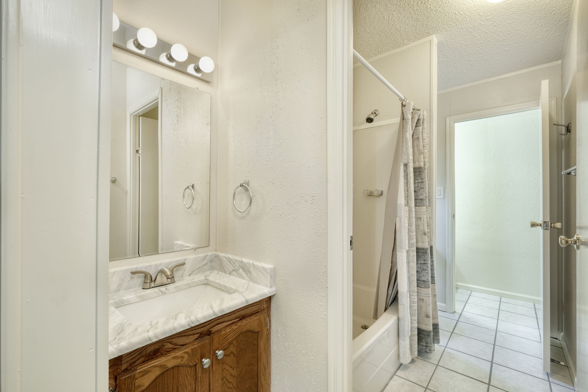Pass Through Bathroom
