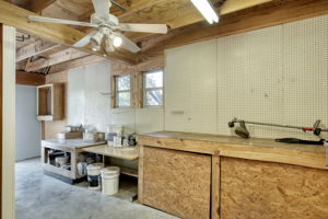 Workshop Area in Garage