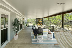 Front Deck Virtually Staged