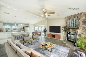 Family Room Virtually Staged