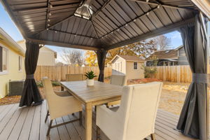 Perfect for relaxing or entertaining. PLUS, a fabulous backyard shed