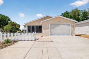 Front Elevation with Extended Driveway
