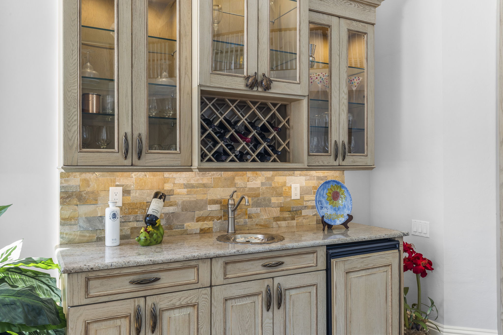 Wet bar family room