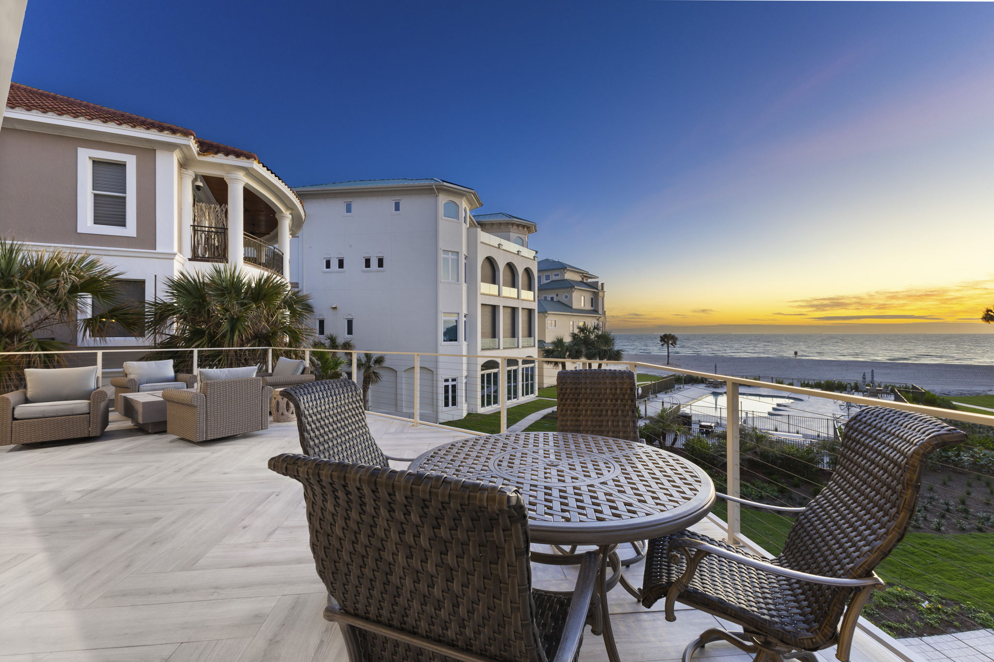 Patio at dusk