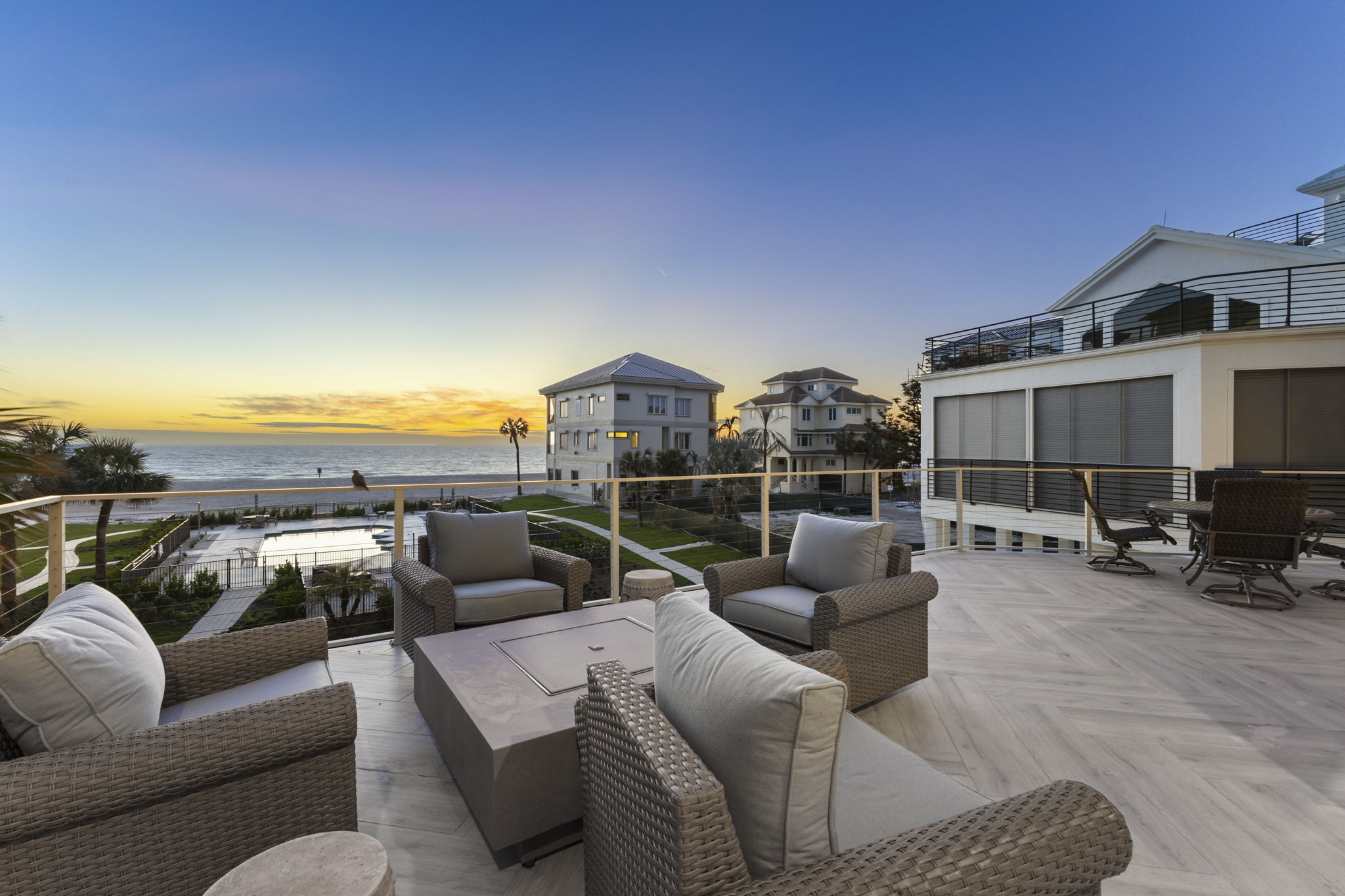 Patio at dusk