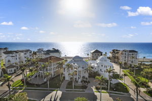 Aerial view of the neighborhood