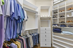 Custom master closet