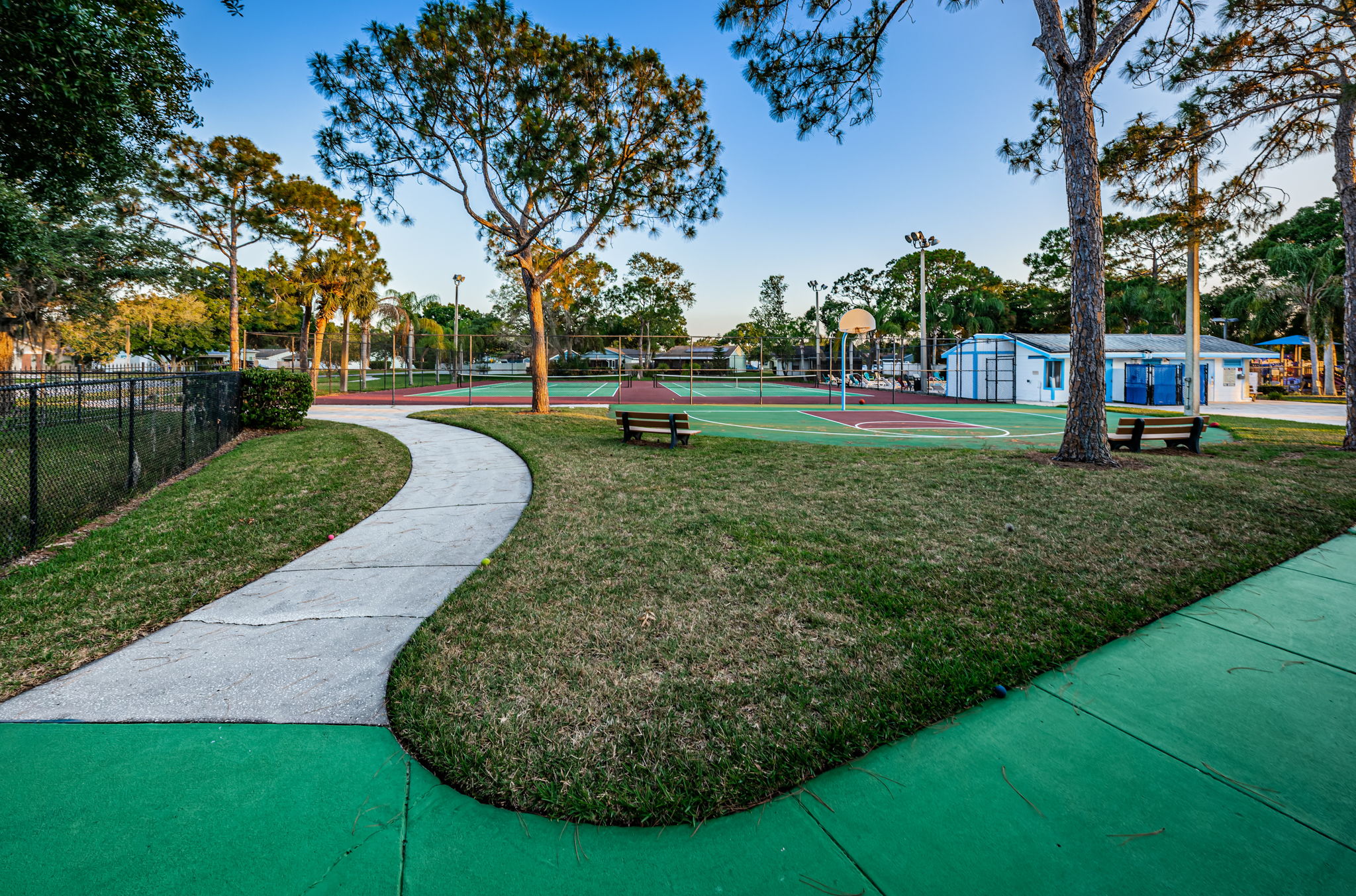 7-Basketball Court and Tennis Courts
