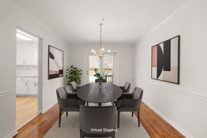 Dining Room with Virtual Staging