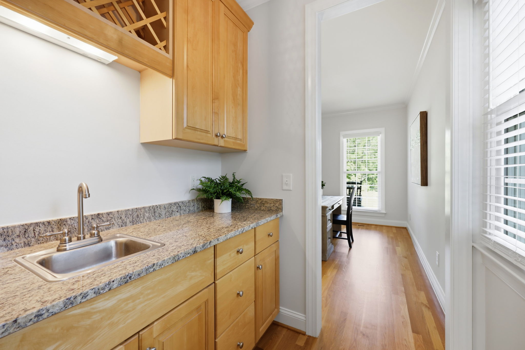 Butler Pantry Between Living and Dining Rooms