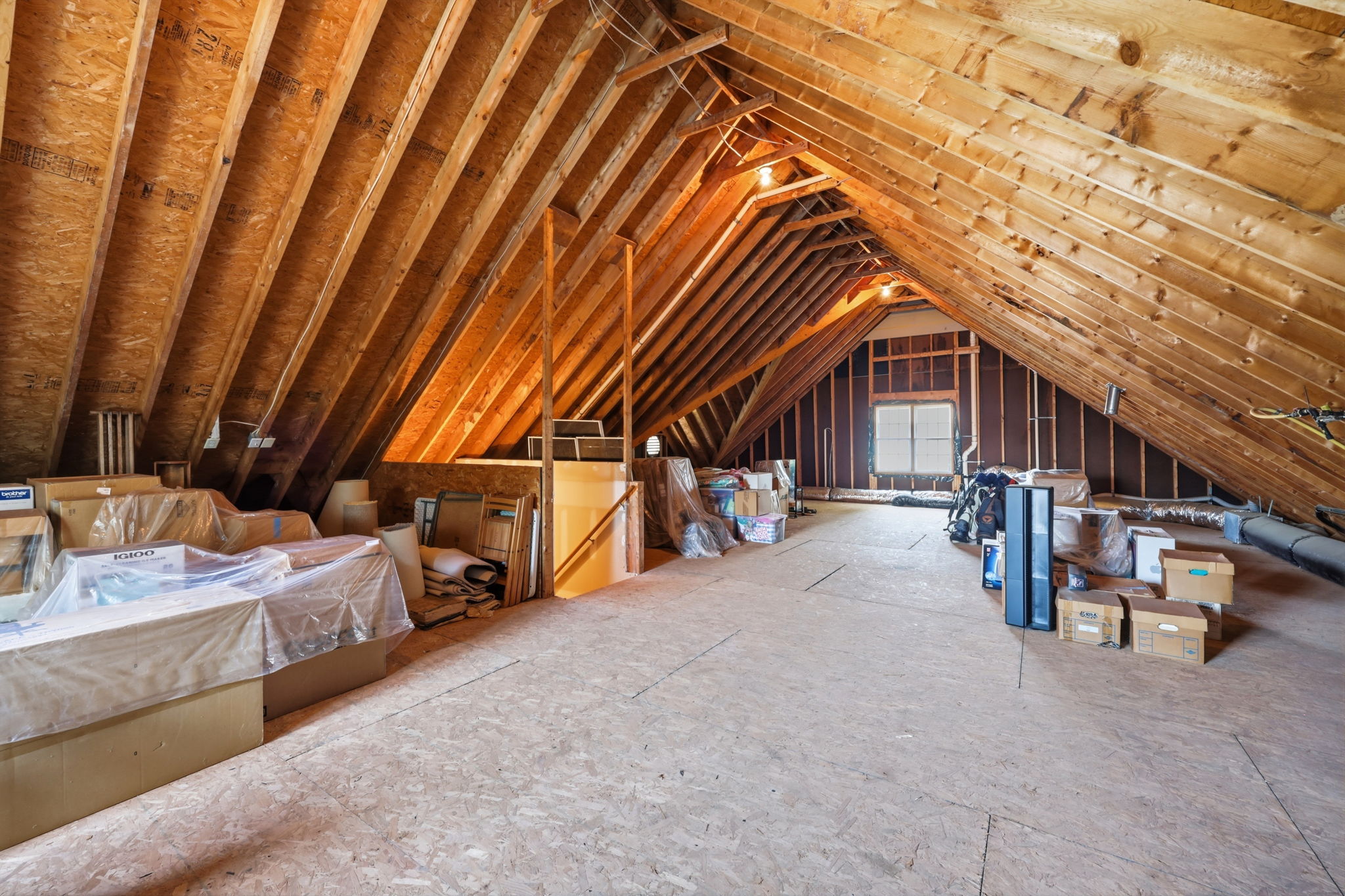 Unfinished Walk Up Attic