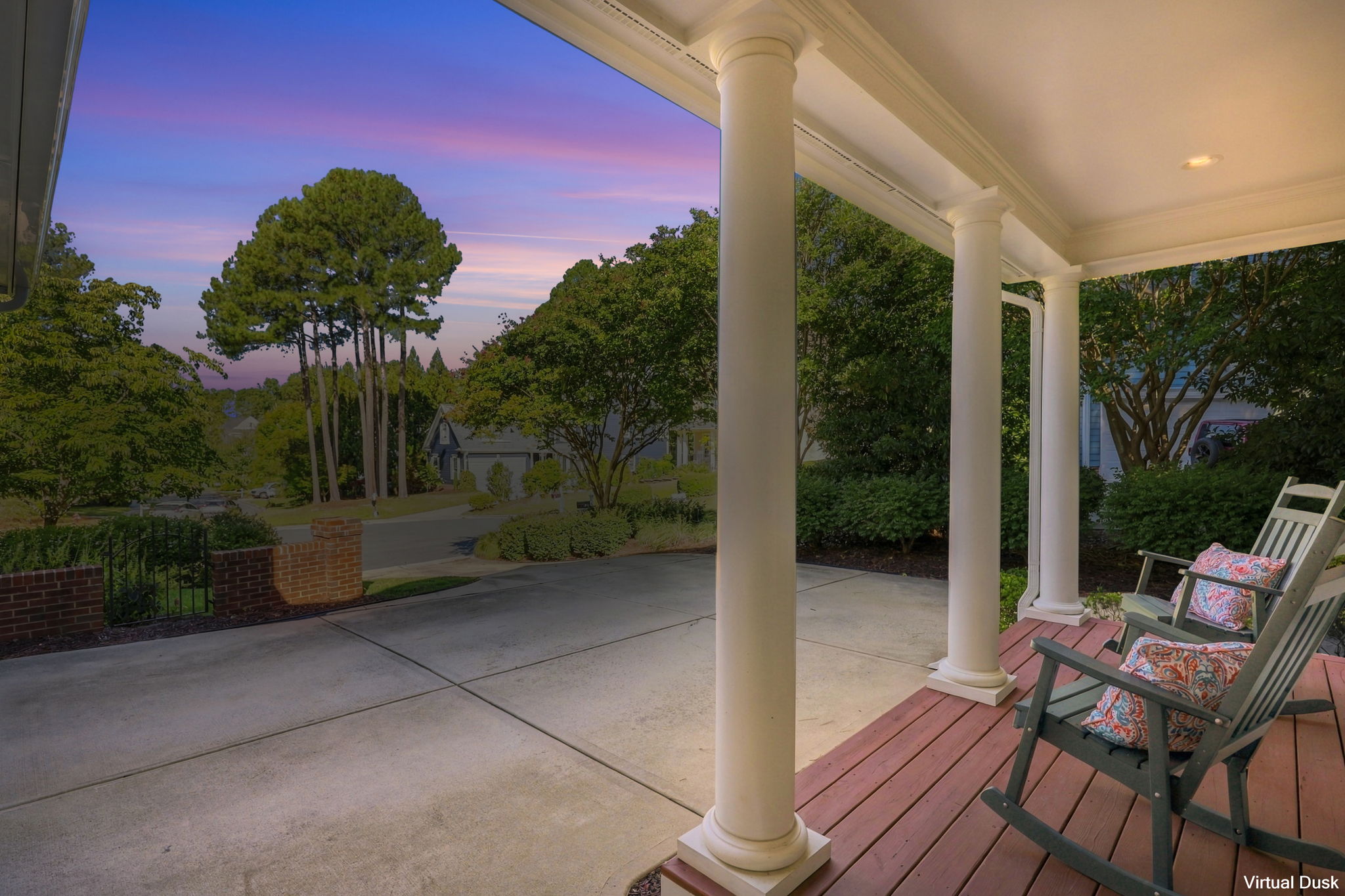 Virtual Sunset View from Front Porch