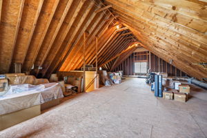 Unfinished Walk Up Attic