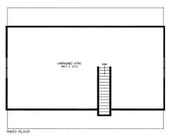 3rd Floor Layout (Unfinished Attic)