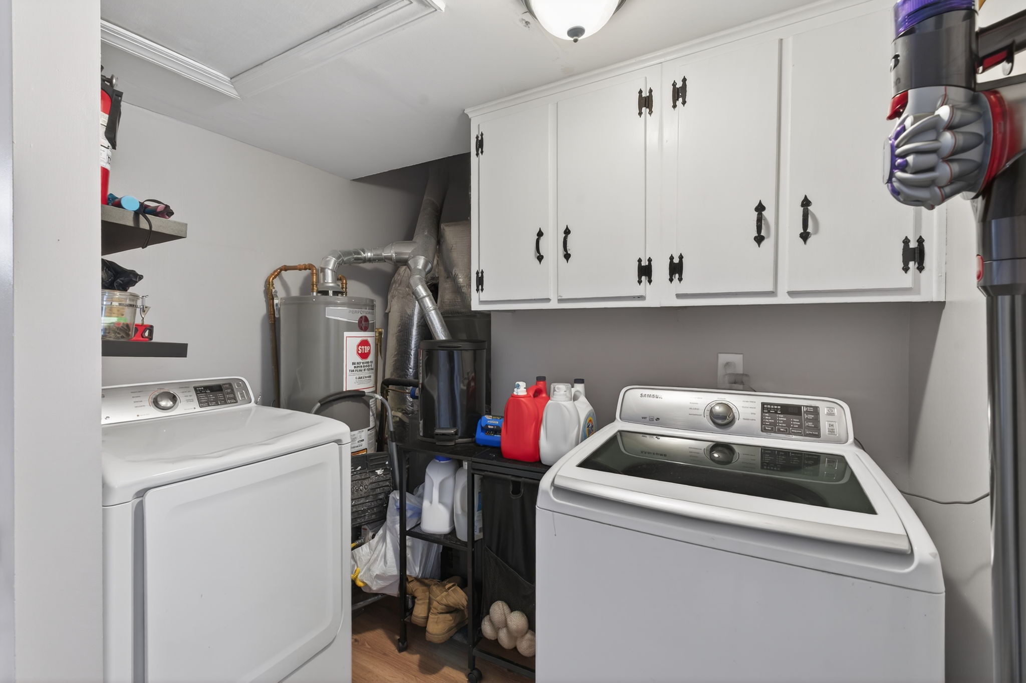 Easy-access utility area off main living spaces.