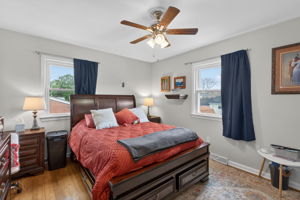 Peaceful primary bedroom.